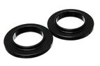 Energy Suspension Universal 2 3/4in ID 4 9/16in OD 3/4in H Black Coil Spring Isolators (2 per set) for offroad performance upgrades.