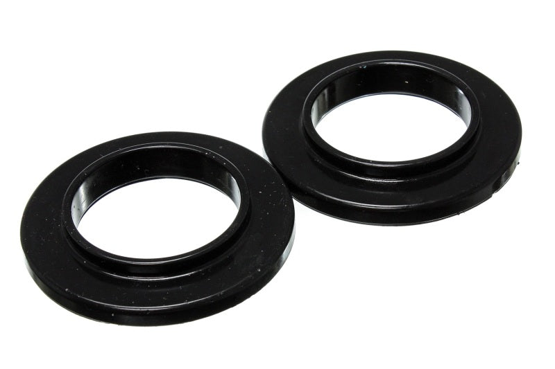Energy Suspension Universal 2 3/4in ID 4 9/16in OD 3/4in H Black Coil Spring Isolators (2 per set) for offroad performance upgrades.