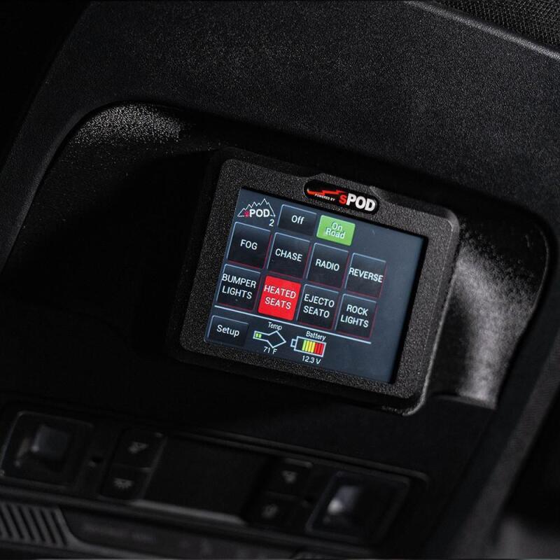 sPOD 2023+ Ford F250/F350 Super Duty BantamX Touchscreen Vehicle Power Management Kit Secondary image