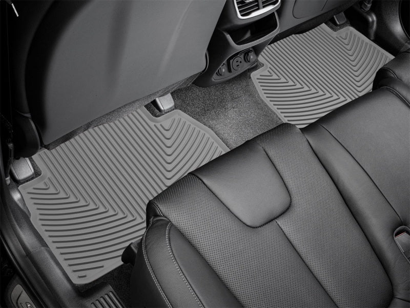 WeatherTech 19-20 Hyundai Santa Fe Rear Rubber Mats - Grey Secondary image