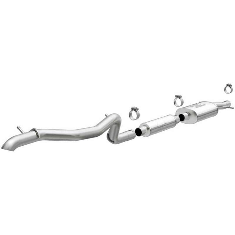 MagnaFlow 12-18 Jeep Wrangler 2.5in Overland Series Cat-Back Exhaust for offroad performance upgrades