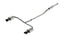 Borla 21-23 Hyundai Sonata N Line 2.5L i4 AT FWD 4DR 2.00in 2.75in S-Type Exhaust - Black Chrome exhaust system image.