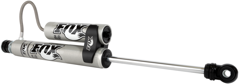Fox 2.0 Performance Series 10.1in. Smooth Body Remote Res. Shock w/Stem Mount / Std Travel - Black for offroad performance upgrades.