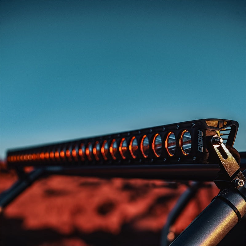 Rigid Industries Revolve 10in Bar w/Amber Trim Ring for offroad lighting