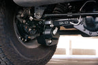 DV8 Offroad 2021-2022 Ford Bronco Rear Shock Guard Skid Plates mounted on vehicle