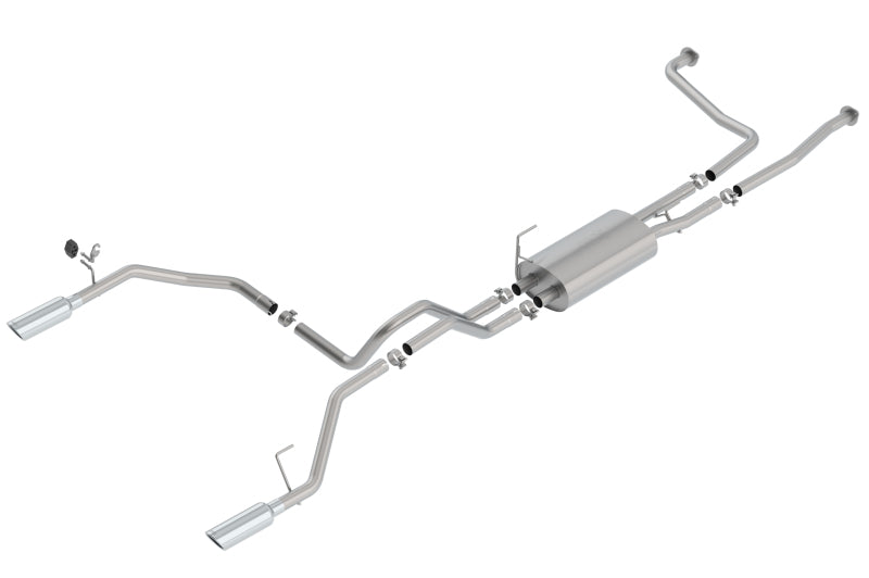 Borla 16-19 Nissan Titan 5.6L V8 2WD/4WD S-Type Catback Exhaust system for enhanced offroad performance.