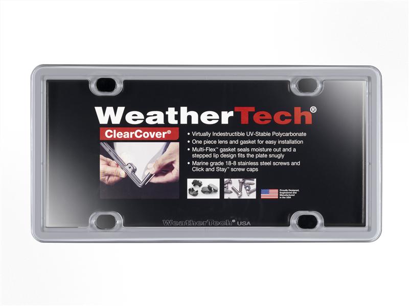 WeatherTech License Plate Frame Kit - Black for trucks