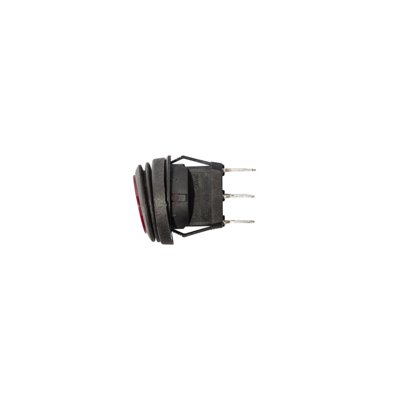 KC HiLiTES Illuminated LED 10A Round Rocker Light Switch - Red Secondary image