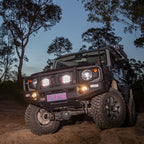 ARB Intensity SOLIS 21 LED Flood on offroad vehicle at dusk
