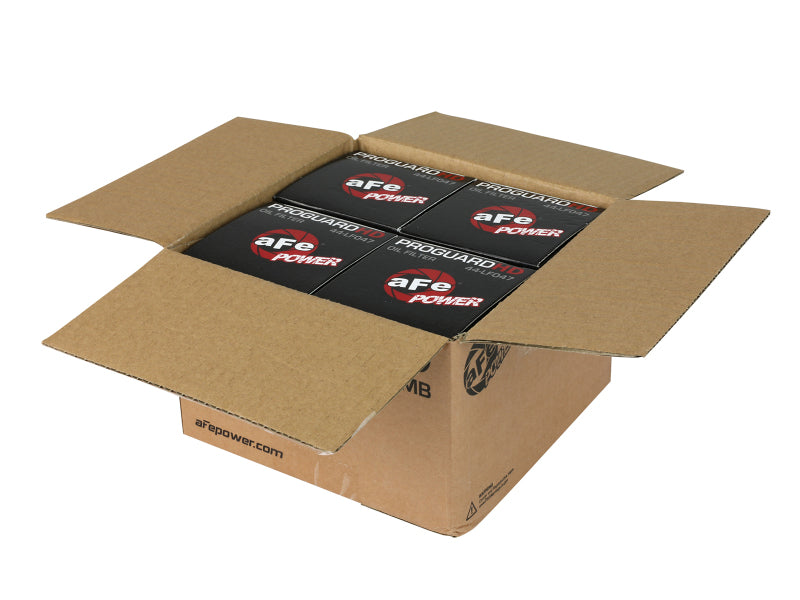aFe ProGuard HD Oil Filter; 19-20 GM Silverado 1500; L4 2.7L - 4 Pack Secondary image