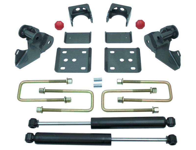 MaxTrac 09-14 Ford F-150 2WD 4in Rear Lowering Flip Kit components