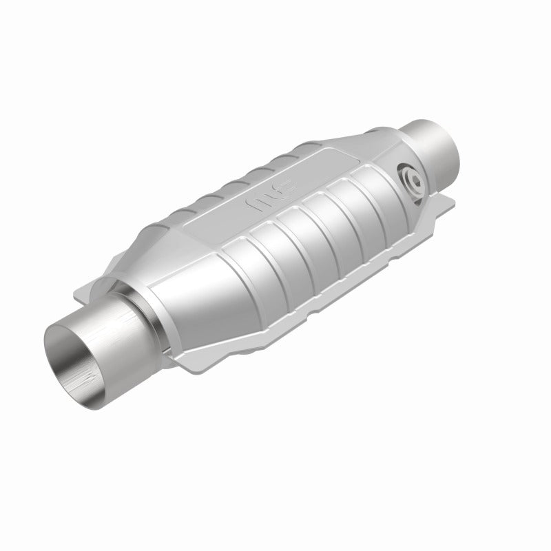 MagnaFlow Conv Univ 3 Single O2 Boss catalytic converter for offroad performance upgrades.