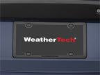 WeatherTech License Plate Frame Kit - Black on vehicle