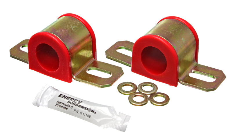 Energy Suspension All Non-Spec Vehicle 2WD Red 33mm Front Sway Bar Bushings for offroad performance upgrades.