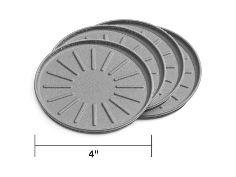 WeatherTech Round Coaster Set 4in. - Grey (Set of 4) Secondary image