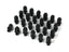 ICON Alloys Lug Nut Kit Black - 14x1.5 - 24 Lug Nuts w/ Custom Shank for off road parts and truck accessories.