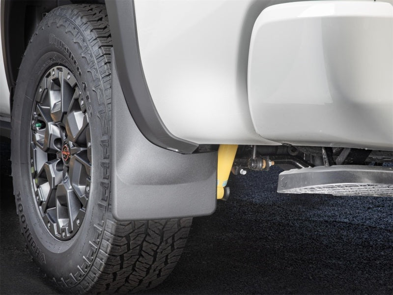 WeatherTech 22-23 Nissan Frontier D41 (Incl. Pro-X/Pro-4X) No Drill Rear MudFlaps - Black Secondary image