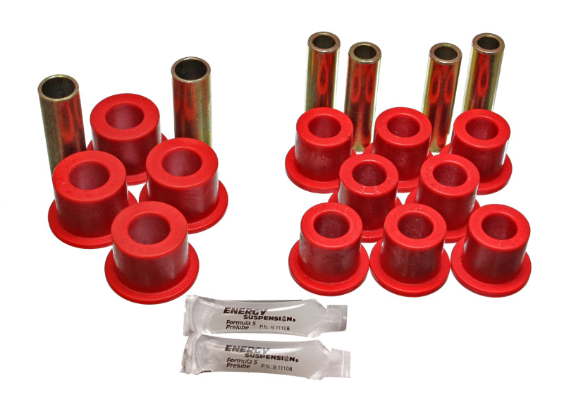 Energy Suspension 06/86-97 Nissan 720/Hardbody P/U 4WD Red Front Leaf Spring Bushing Set Secondary image