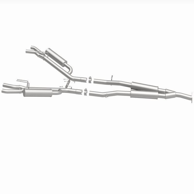 MagnaFlow Cat-Back Competition Exhaust 18-19 Kia Stinger L4-2.0LGAS Quad 2.5in Stainless Tips parts layout