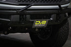 DV8 Offroad 21-22 Ford Bronco Factory Front Bumper Licence Relocation Bracket - Front on offroad vehicle