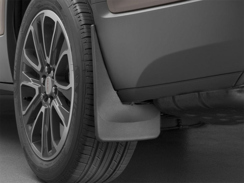 WeatherTech 17+ GMC Acadia/Acadia Denali (Works w/ All Terrain Package) No Drill Mudflaps - Black Secondary image