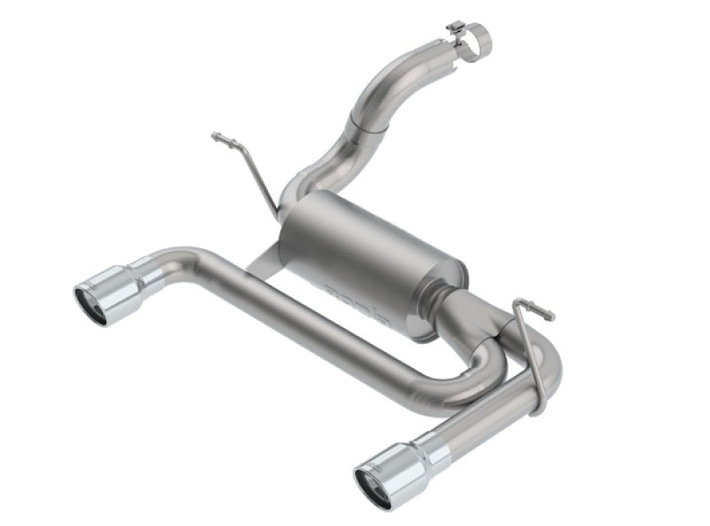 Borla 2018 Jeep Wrangler JL/JLU 3.6L 2DR/4DR S-Type SS Axle Back Exhaust w/3.5in Tips for performance offroad upgrades Main image