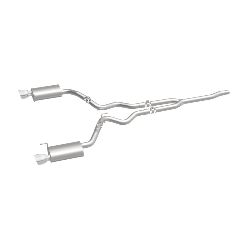 MagnaFlow Cat Back, SS, 2.5in, Street, Dual Split Polished 4.5in Tips 2015 Ford Mustang Ecoboost exhaust system
