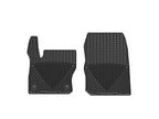 WeatherTech 12+ Ford Focus Front Rubber Mats - Black showing deep channels for water and mud trapping.