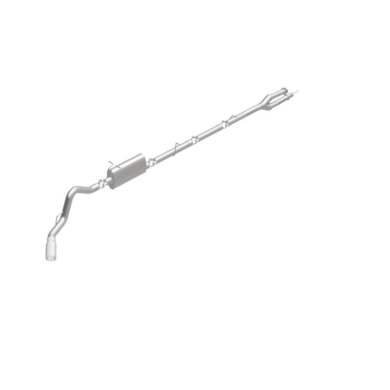 MagnaFlow Sys C/B 11-15 Ford Super Duty F250 6.2L EC CC, SS 3.5in Single Rear Pass Side Ext 5in Tip exhaust system