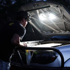 KC HiLiTES Cyclone 2in. LED Universal Under Hood Lighting Kit in use on truck