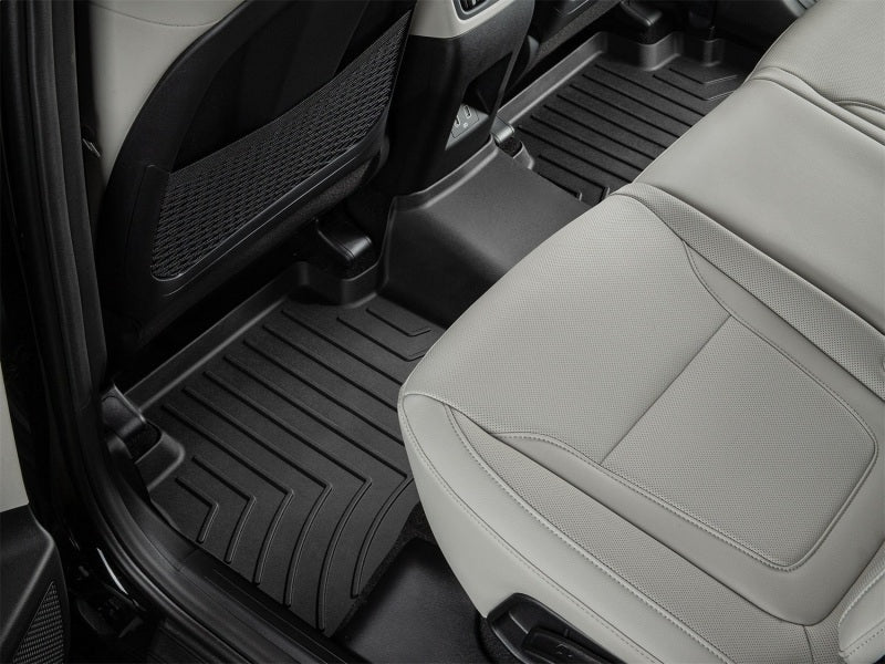 WeatherTech 2022+ Hyundai Tucson Rear FloorLiner - Black installed in car