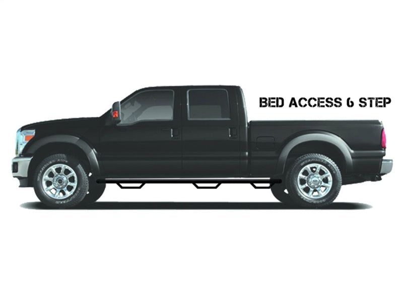N-Fab Nerf Step 10-17 Dodge Ram 2500/3500 Mega Cab 6.4ft Bed - Gloss Black - Bed Access - 3in Secondary image