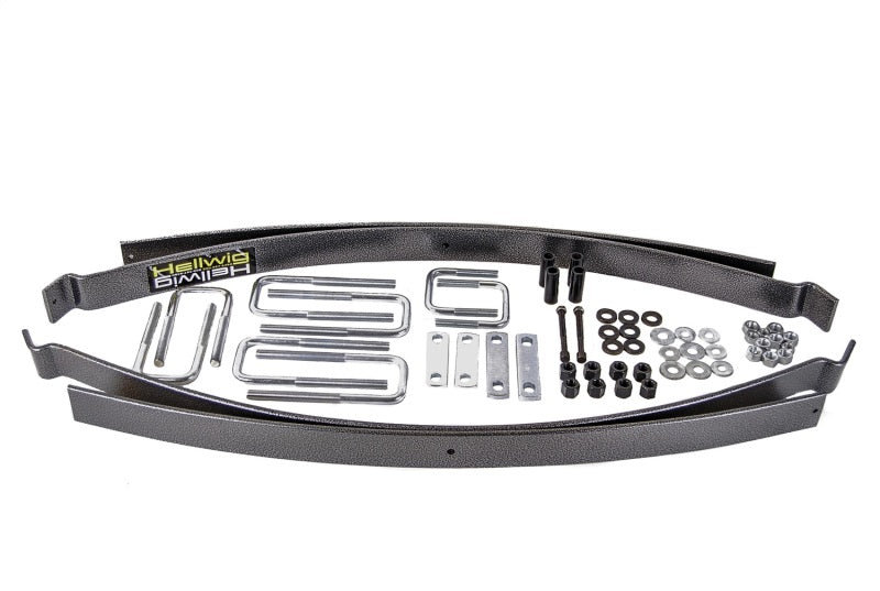 Hellwig 04-21 Nissan Titan 2/4WD 2 Leaf Pro Series Helper Spring - Up To 2500lb Level Load Capacity with hardware.