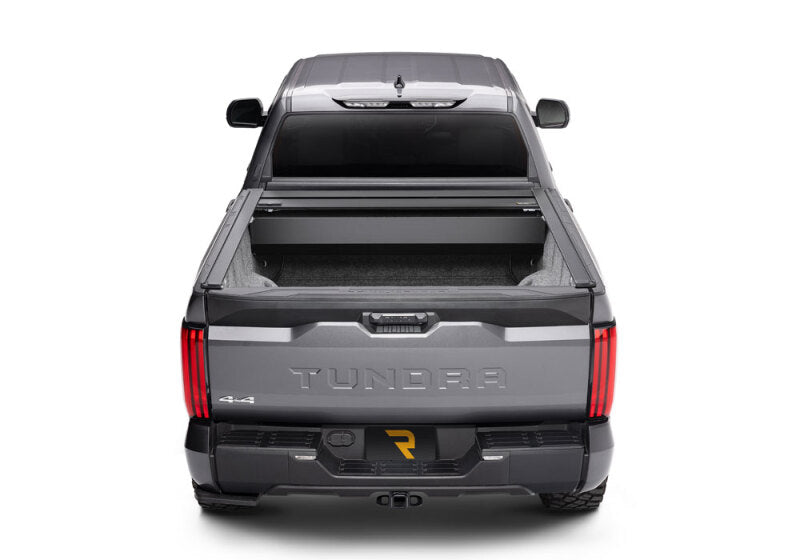 Retrax 2007-2020 Toyota Tundra CrewMax 5.5ft Bed RetraxPRO XR with Deck Rail System on truck