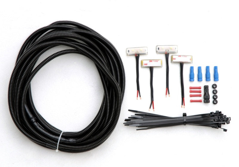 AMP Research PowerStep LED Light Kit wiring components and connectors