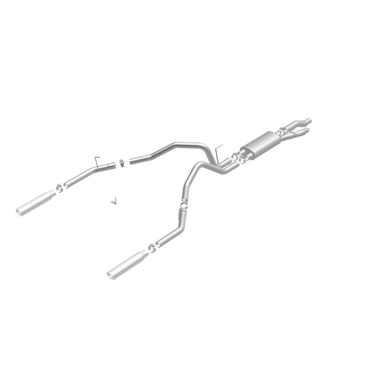 MagnaFlow SYS C/B 09 F-150 EC-CC/SB dual splt exhaust system for trucks