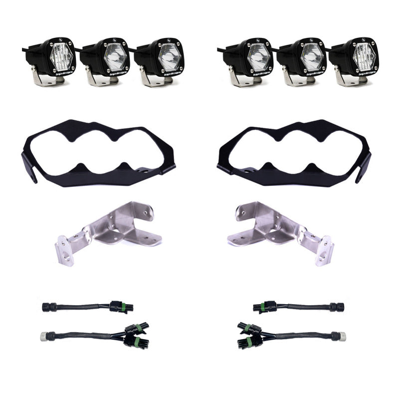 Baja Designs 2024+ Can-Am Maverick R S1 Headlight Kit parts Main image