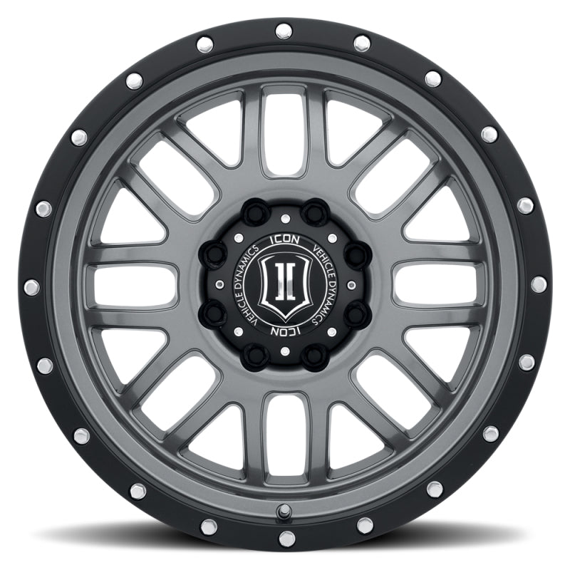 ICON Alpha 20x9 5x150 16mm Offset 5.625in BS Gunmetal Wheel Secondary image