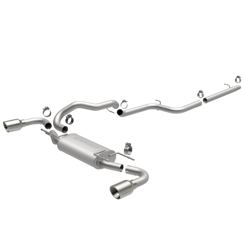 MagnaFlow 10-12 Mazda 3 L4 2.5L Hatchback Split Rear Exit Stainless Cat Back Performance Exhaust Secondary image