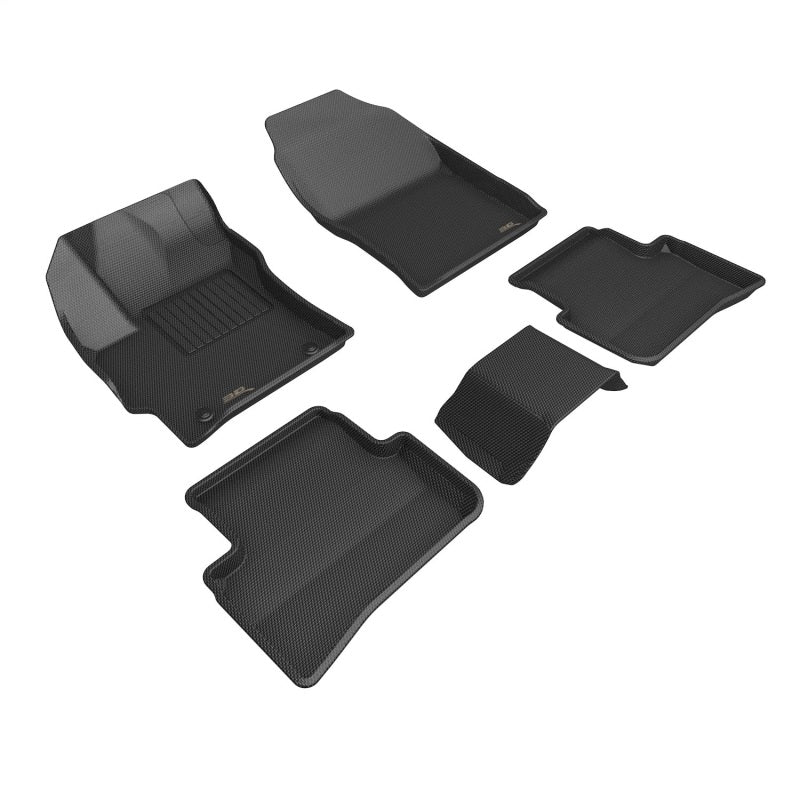 3D MAXpider 23-24 Toyota GR Corolla Kagu Floor Mat- Black R1 R2 custom fit all-weather floor mats