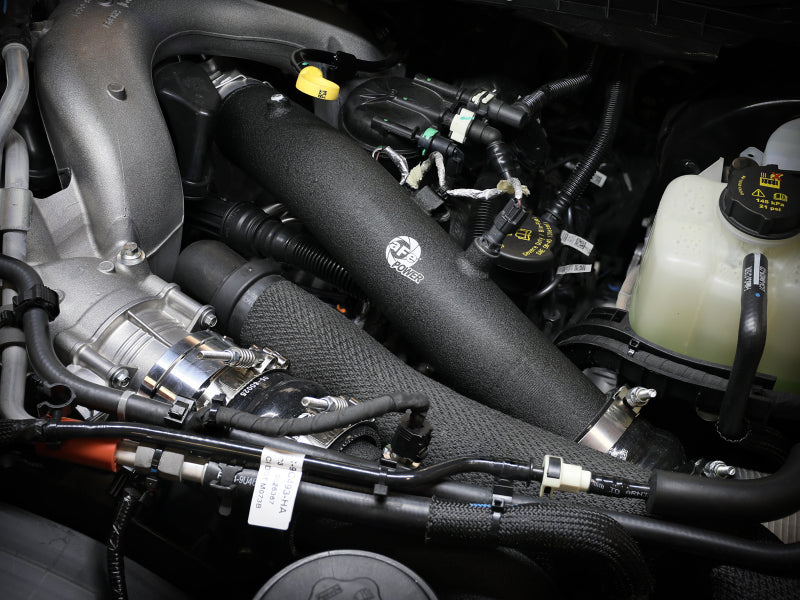 aFe 23-24 Ford F250/F350 Super Duty V8-6.7L BladeRunner 3 In. Aluminum Hot Charge Pipe- BLK Secondary image