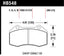 Hawk 08-10 Chevrolet Cobalt / HHR HPS 5.0 Front Brake Pads dimensions