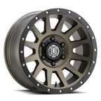 ICON Compression 17x8.5 6x5.5 0mm Offset 4.75in BS 106.1mm Bore Bronze Wheel - offroad performance upgrades