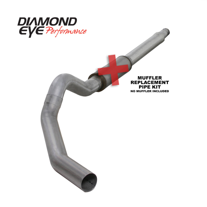 Diamond Eye KIT 5in Catback MFLR RPLCMENT PIPE Single AL: 03-07 FORD 6.0L F250/F350 Secondary image