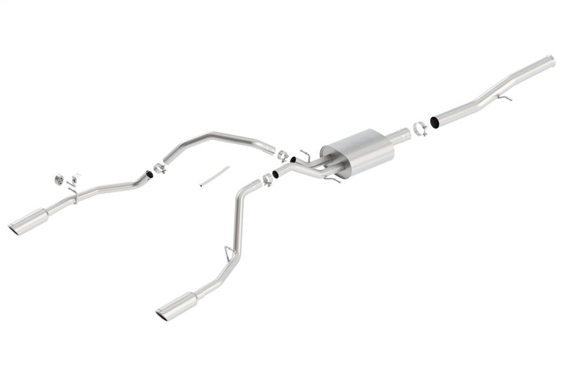 Borla 14 Silv/Sierra 1500 EC Std/CC Short 143.5in WB Touring Single Split Rear Exit Cat-Back Exhaust Secondary image