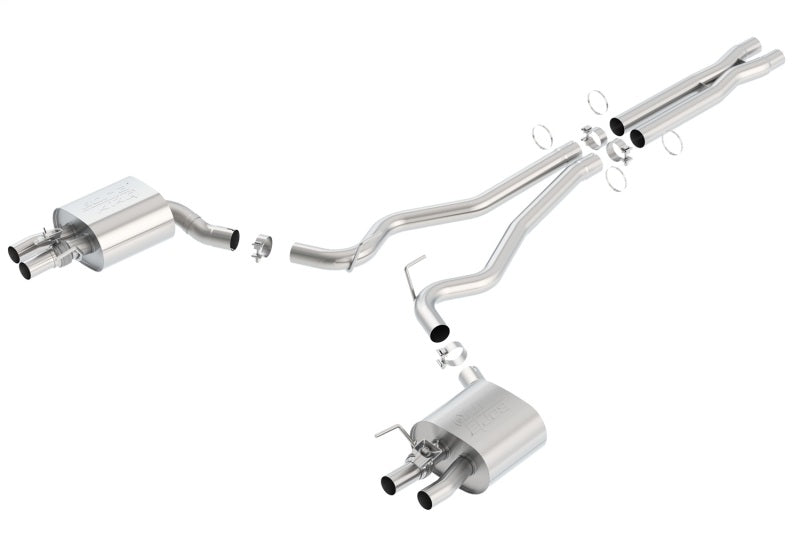 Borla 15-16 Ford Mustang Shelby GT350 5.2L ATAK Cat Back Exhaust (Uses Factory Valence) parts image Main image