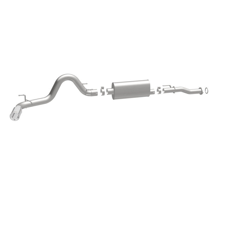 MagnaFlow Cat-Back 2016 Toyota Tacoma 3.5L V6 SS 3in Single Pass Side Exit Rear 4in Tip exhaust system components