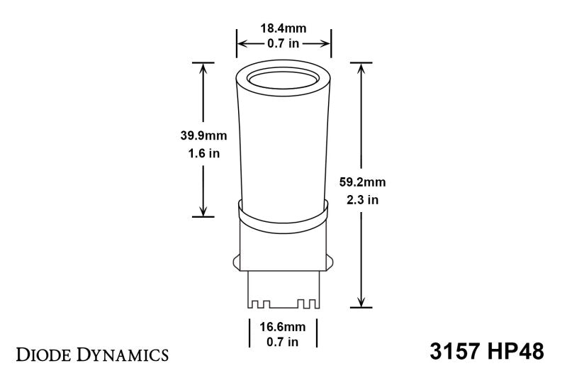 Diode Dynamics 3157 LED Bulb HP48 LED - Amber (Single) Secondary image