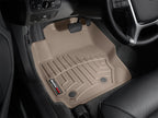 WeatherTech 07+ Volvo S80 Front FloorLiner - Tan in vehicle