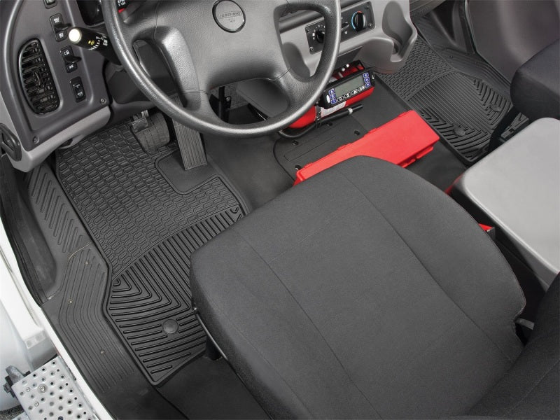 WeatherTech 04-15 Freightliner M2 Front Rubber Mats - Black Secondary image